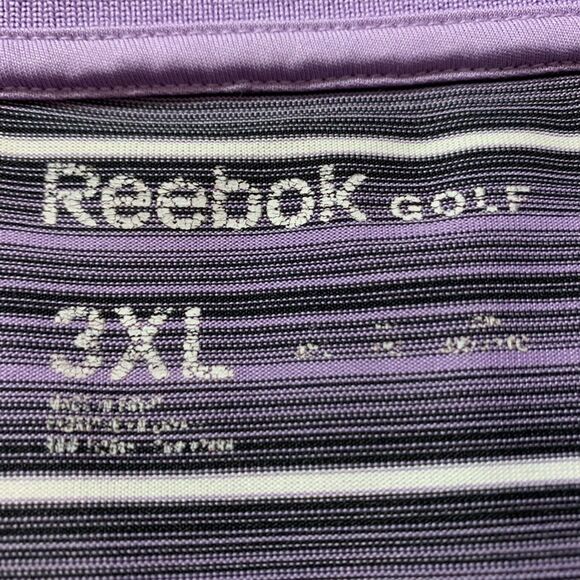 REEBOK Men's Big & Tall Short Sleeve Purple Golf Shirt 3XL #577 - Picture 5 of 7